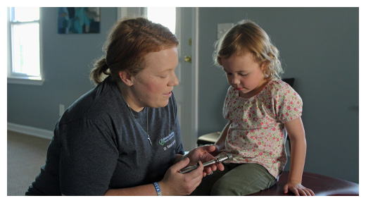 Chiropractor Mt Sterling KY Sarah Ayers Adjusting Child